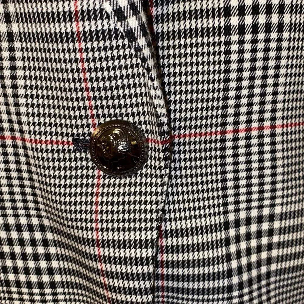 Lini Eve Plaid Single-Button Lined Blazer